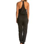 Beyond Yoga  Jumpsuit pima cotton french terry mesh back womens Black small comfy Photo 4
