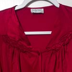 Vanity Fair  Women's  Short-Sleeve Pajama Set (Beet Red M) Photo 2