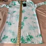 ATM Slub Knit Cotton Kelly Green Tie Dye Long Sleeve Crew Neck Tee NWT Size S White Photo 14
