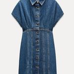ZARA Denim Mini Dress Photo 0