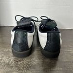 FootJoy Women's Vintage  FJ Size 8 Kiltie Spiked‎ Golf Shoes White And Plaid Photo 4