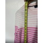 Tommy Hilfiger  women preppy sweater Stripped Pink Orange LOGO Size M Nautical Photo 4