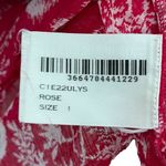 Ba&sh  Ulysse Oversized Peasant Blouse Women’s Size Small Rose Red V-Neck Top Photo 8