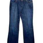 Harley Davidson Dark Wash Mid-rise Wide Leg Jeans Photo 0