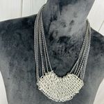 Silver Tone Chain Mail Bib Multi Photo 2
