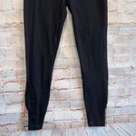 prAna Costas yoga leggings black mesh detail wide waistband pocket M Photo 2