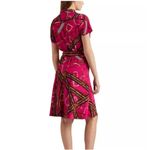 Ralph Lauren  Horse Bit V Neck Pink Knee Length Dress Photo 4