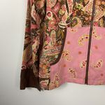 Anne Carson  Silk Paisley Zip Up Hoodie Jacket Women's Size S Photo 1