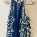 Lane Bryant satin Mirror Blue Paisley Halter maxi Dress size 20 new with tag NWT Photo 4