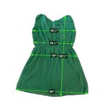 Miami  Green Crochet Trim Boho Peasant Dress Size M Cottagecore Chic Photo 10