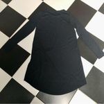 ZARA Long Sleeve Mini Dress Black Casual Fabric Patch Appliqués Crewneck sz Med Photo 8