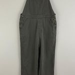 Cherokee Vintage Y2K Khaki Olive Green Denim Utility Straight Leg Bib Overalls Photo 1