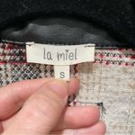La Miel Saturn Flannel Jacket Red White and Black Size Small Photo 5