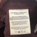 Citizens of Humanity Rocket Velour Skinny Jeans Burgundy Women’s Size 25 High Ri Photo 12