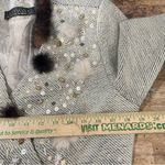 Vintage Donna Vinci Couture Two‎ Piece Embellished Skirt Suit Set Size 16 Brown Photo 5