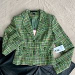 EXPRESS Vintage  Tweed Blazer size 2 | Plaid 2-Button Lapel Jacket Photo 0