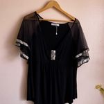 Rosegal plus size 2 X Spandex with Sequin dress black blose Photo 0