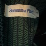 Samantha Pleet Silk Velvet Pendant Jumpsuit green size 4 Photo 6