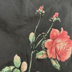 Full Tilt NWOT 100% Cotton Dark Green Raised Floral Long Sleeve Top XS Preppy Photo 3