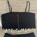 Jason Wu  Pearl‎ Fringe Linen Blend Crop Top + Skirt Set - Size 6 - NWT Photo 4