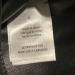 WETHEWEARWHAT Black Faux Leather Buckle Pleated Mini Skirt Size 6 Photo 3