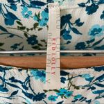 Red Lolly  Blue Blouse with Ruffled Bottom. Size Small. EUC Photo 1