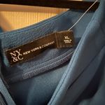 𝅺New York And Company Dress Dark Teal NWT​ Blue Size XL Photo 3