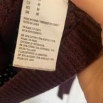 American Eagle AEO Cranberry Waffer Knit Back Zipper Sweater Photo 3