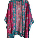 VINTAGE Tolani Collection Women's Kimono Floral Multicolor 3X Bohemian 90s Pink Photo 1