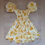 Abercrombie & Fitch Abercrombie Floral Puff Sleeve Off Shoulder Mini Dress Photo 2