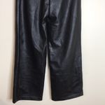 H&M  ladies black faux leather high waisted pants size 4 Photo 8