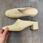 Everlane Day Heel Suede Mules Bone 5.5 Photo 6