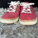 Vionic  Hattie red canvas lace up espadrille sneakers women’s shoe size 8 Photo 4
