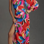 Farm Rio Floral One-Shoulder Maxi Dress Photo 0