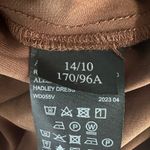 ALLSAINTS Hadley Satin Midi Slip Chocolate Dress Size US 10 Brown Photo 5