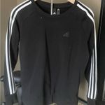 Adidas Women's 3-Stripe Cotton Fleece Crewneck Sweatshirt Photo 1