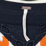 Free People Black Embroidered V Neck Long Sleeve Boho Cropped Top Shirt Size S Photo 2