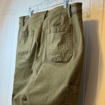 Banana Republic  Womens Cargo Pants Olive Green Stretch Cropped Size‎ 16S Short # Photo 4