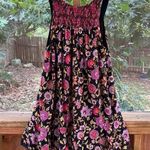 Free People Oh Baby Black And Pink Floral Mini Dress Size XS Photo 0