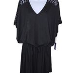 Sonnet Shores Nwt Black Lace Shoulder Summer Swimsuit Coverup Dress Size 2X Photo 0