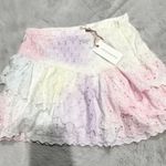 Love Shack Fancy Ruffle Mini Skirt Photo 1