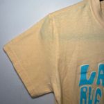 Lanvin Peach Orange Bubble Letter Tee Slogan Print Paris Women's size Medium Photo 3