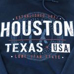 Gildan Houston Texas Blue Hoodie L Photo 1