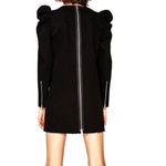 ZARA Trafaluc Denimwear Plunging Zippered Dress Black S Photo 4