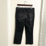 Loft Womens Jeans Denim Washed Black Gray Demi Boot Frayed Cut Hem Size 14 Photo 1