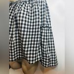 Who What Wear Women M Lightweight Cotton Gingham Check Bell Sleeve Blouse Top Photo 3