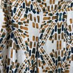 Free People  Women Linen Blend Printed Wide Leg Pants Ivory size S Photo 14