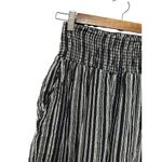 Billabong  Pants Women's M/M Medium Striped Smocked‎ Waist Wide Leg Lounge Casual Photo 3