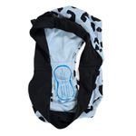 DKNY Womens High-Waist Leopard Printed Swim Bottom Separates in Blue L NWT Photo 4