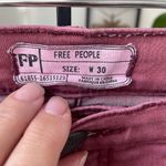 Free People  High Rise Muted Red Jeans 30 x 27 Photo 5